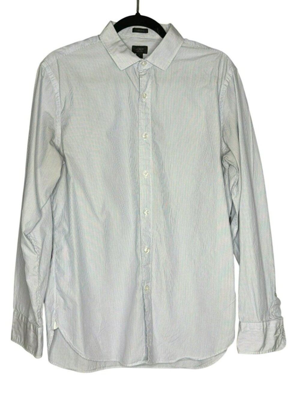 J. Crew Ludlow Button-Down Collared Pinstripe LS Men's Large Cotton Shirt